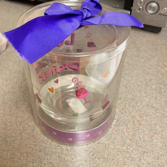 Live love laugh drink wine glass NIB - Picture 3 of 3